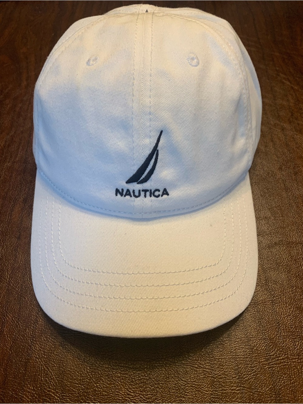 Nautica Men’s NWT White Embroidered Hat